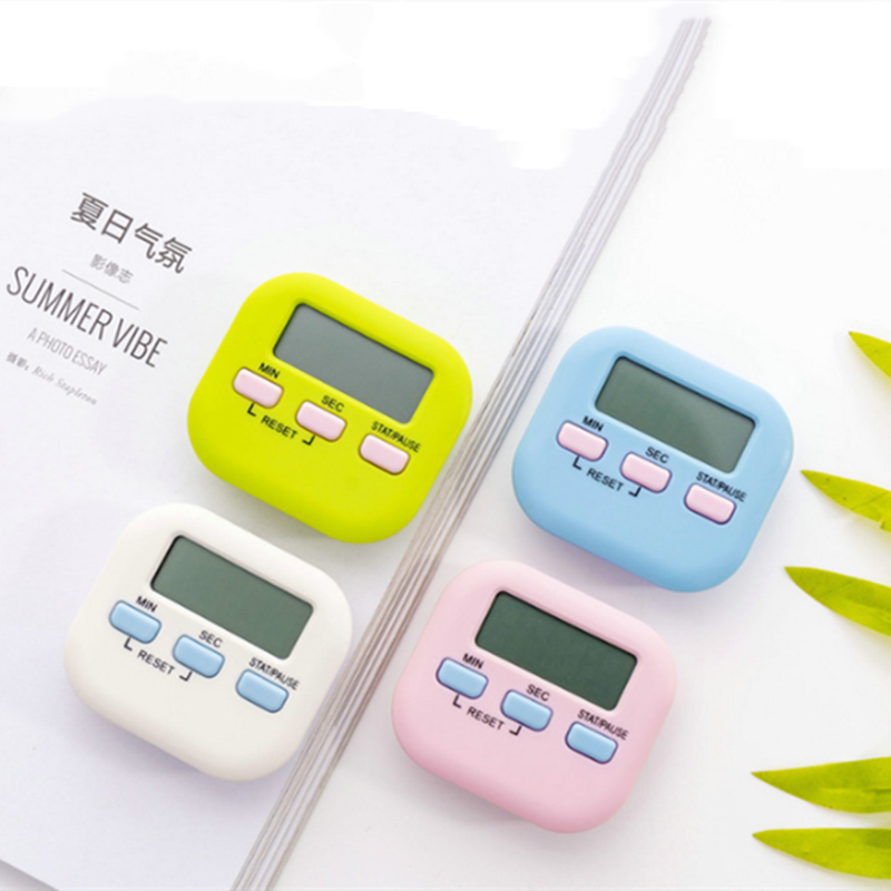 1Pcs Lcd Digitale Keuken Countdown Timer Grote Magnetische Stopwatch Alarm Met Stand Kookwekker Praktische Koken Wekker