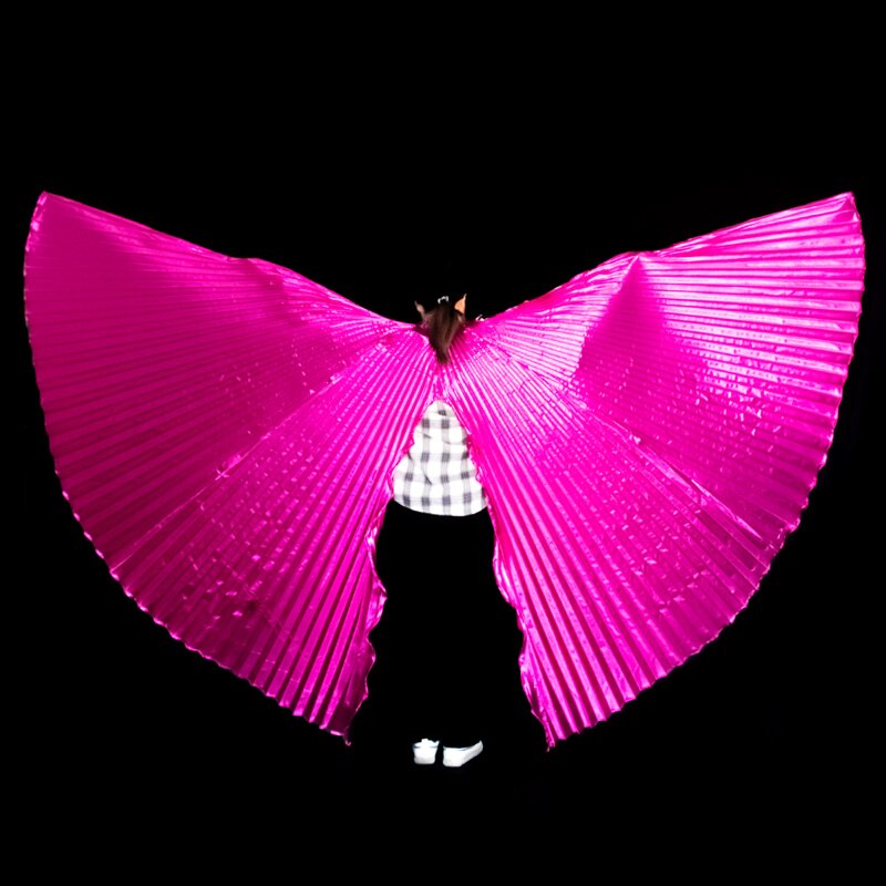 Alas de Isis para danza del vientre para adultos, accesorio para danza del vientre, bollwood, Oriental, egipcio, alas, disfraz sin palos, dorado: Rose-split