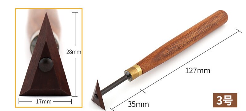 1Stck Praktische Wolfram Stahl Tonne Skulptur Keramik Fettling Messer Werkzeug mit Polymer Ton Holz Griff Werkzeug: 3