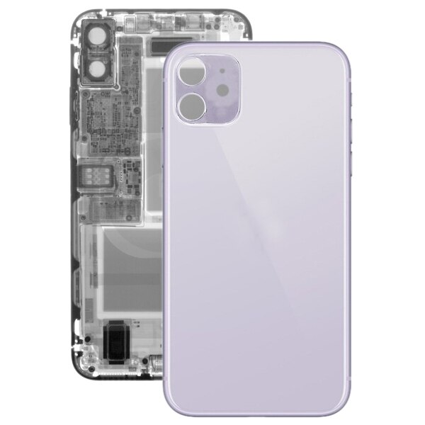 Casa di vetro Copertura Posteriore Della Batteria per il iPhone 11 Del Telefono mobile Parti di Ricambio: VIOLA