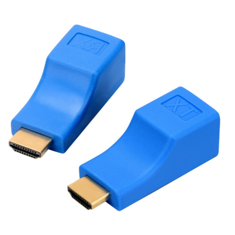 2 stuks HDMI Dual RJ45 CAT5E CAT6 UTP LAN Ethernet HDMI Extender Repeater Adapter 1080P Voor HDTV HDPC