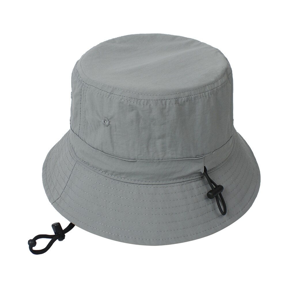 Cappello da sole Anti-UV a visiera larga a tesa larga con corda antivento pieghevole portatile da donna cappello da pescatore estivo cappello da pesca all&#39;aperto: LH