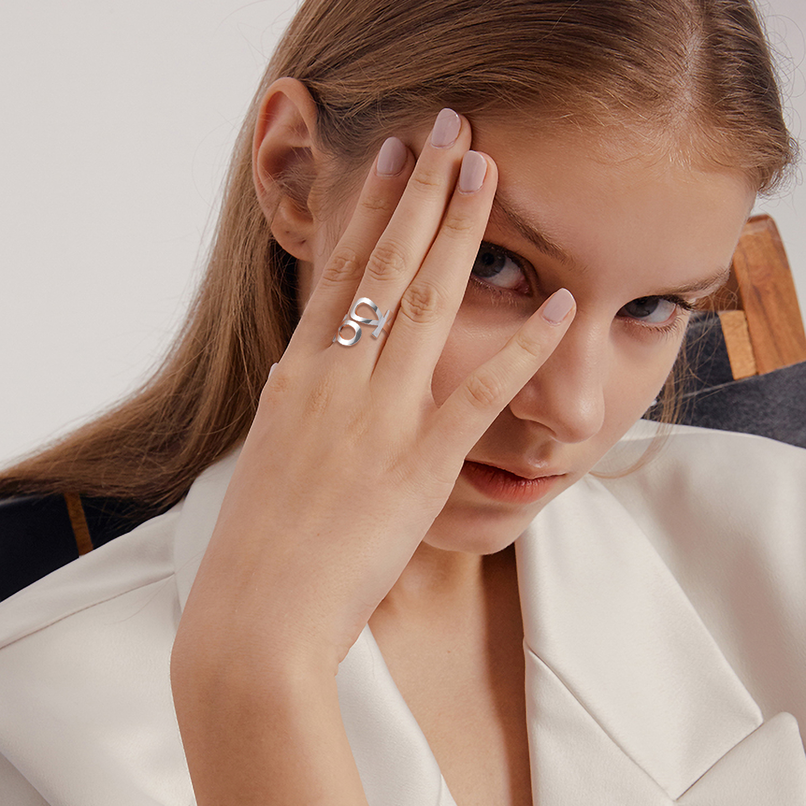 LIKGREAT Egitto Ankh Croce Anelli per le donne Anello da dito regolabile con cuore in acciaio inossidabile Gioielli religiosi egiziani Regalo di nozze