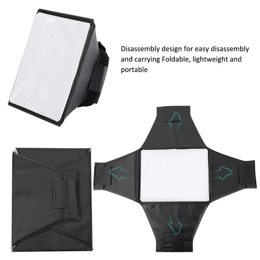 Portable Foldable Kit Mini Photography Flash Light Diffuser Softbox DSLR Camera Studio Flash Light Diffuser