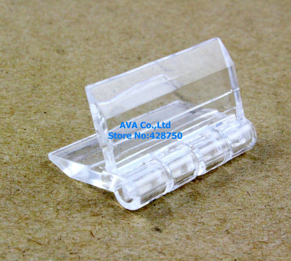 10 Pieces Clear Acrylic Plastic Hinge Plexiglass Hinge / Size: 30x33mm