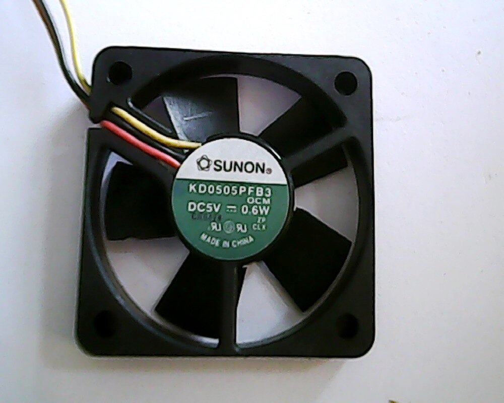 SUNON-ventilateur de refroidissement 5V 5010 W | Ventilateur à 3 fils, roulement de refroidissement à billes