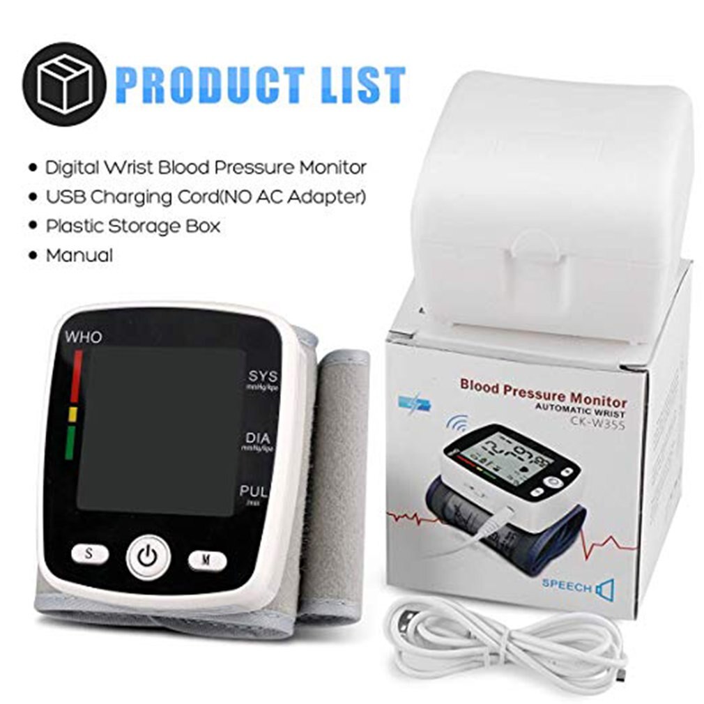 Bloeddrukmeter Automatische Digitale Lcd Display Pols Monitor Heart Beat Rate Pulse Meter Meet Automatische Tonometer: 06