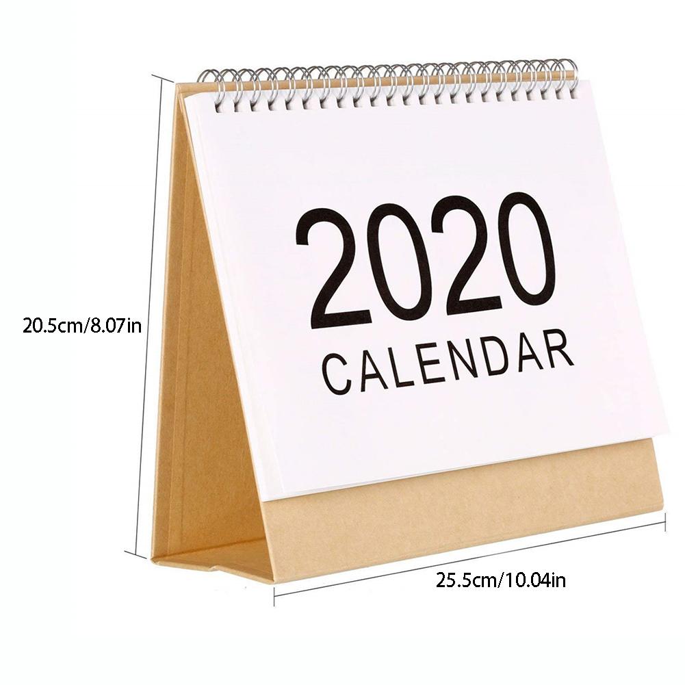 Tafel Bureau Kalender Kantoor Werk Leren Schema Periodieke Planner Briefpapier Desk-Top Flip Kalender Stand Up: L