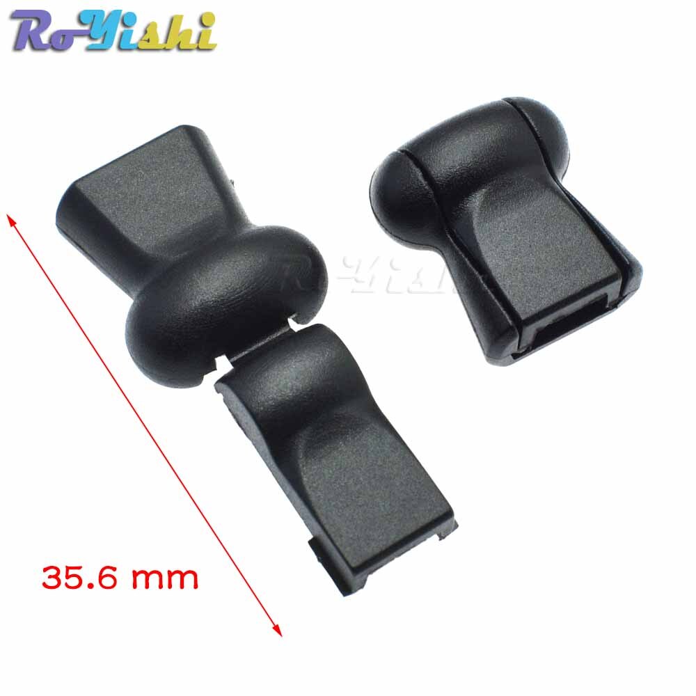 1000pcs/pack Zipper Pull Cord Ends For Paracord &amp; Cord Tether Tip Cord Lock Plastic Black