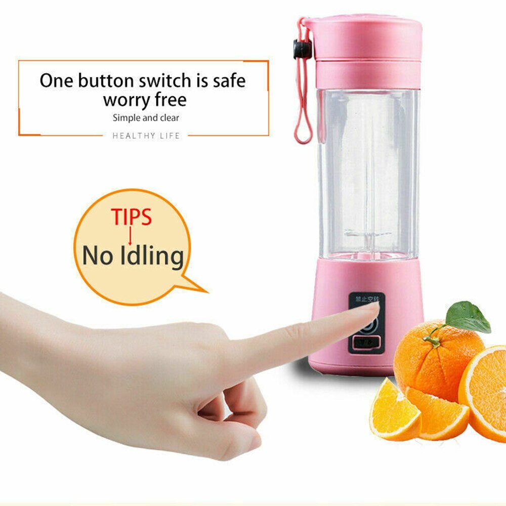 Portable Blender USB Electric Fruit Juicer Machine Handheld Smoothie Maker Mini Food Processor Personal Juice Blender Cup