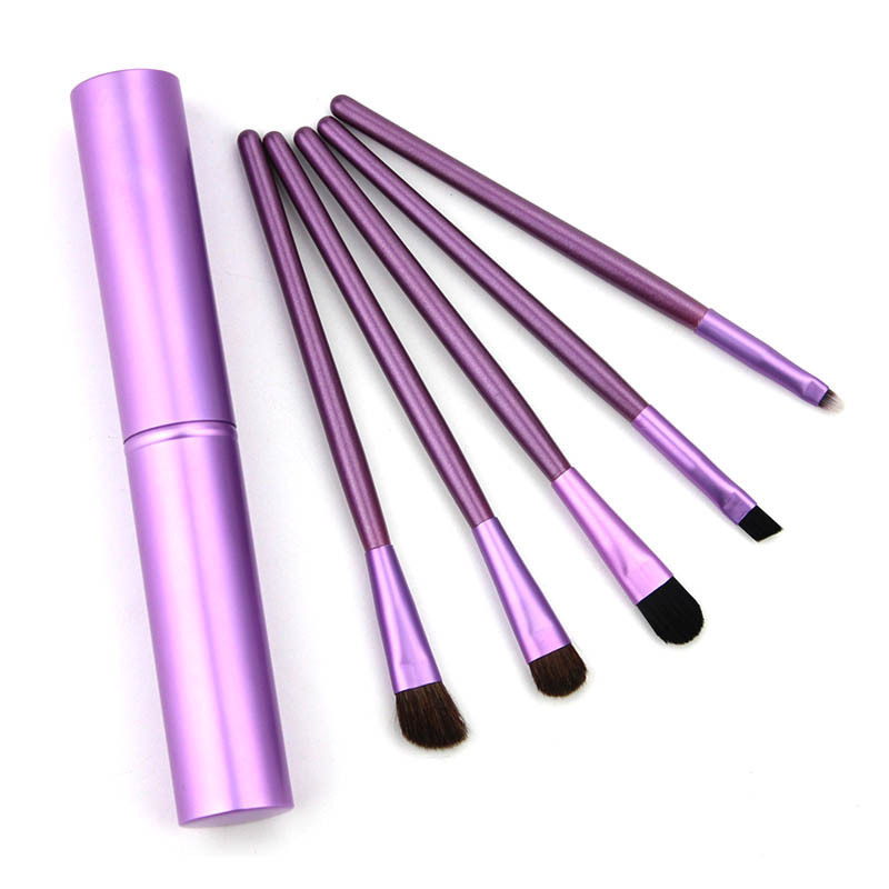 5 pc sminkekoster verktøysett øyenskygge concealer øyenbryn leppeblanding skjønnhet sminke hudvennlige koster kvinner kosmetikkverktøy: Blå
