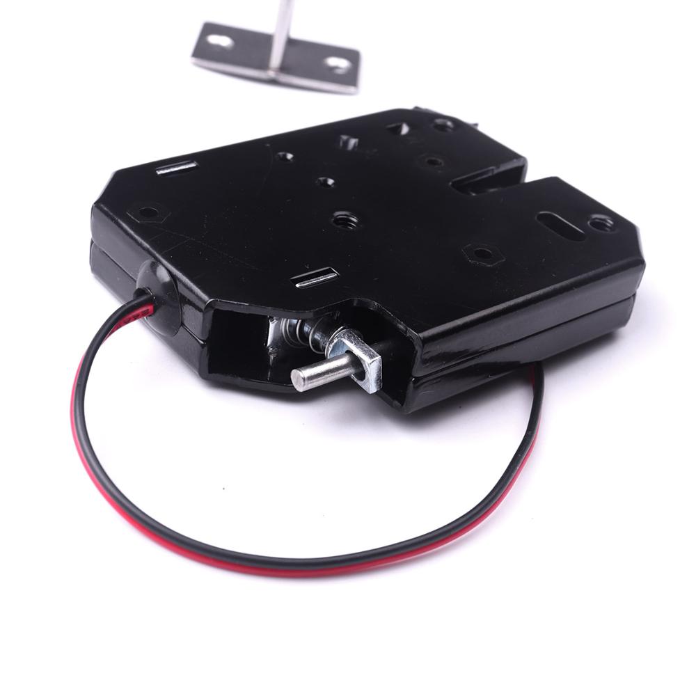 CHEERBRIGHT Black DC12V 2A Small Electromagnetic Lock Intelligent Electronic Lock For Cabinet Door Mailbox Electric Lock