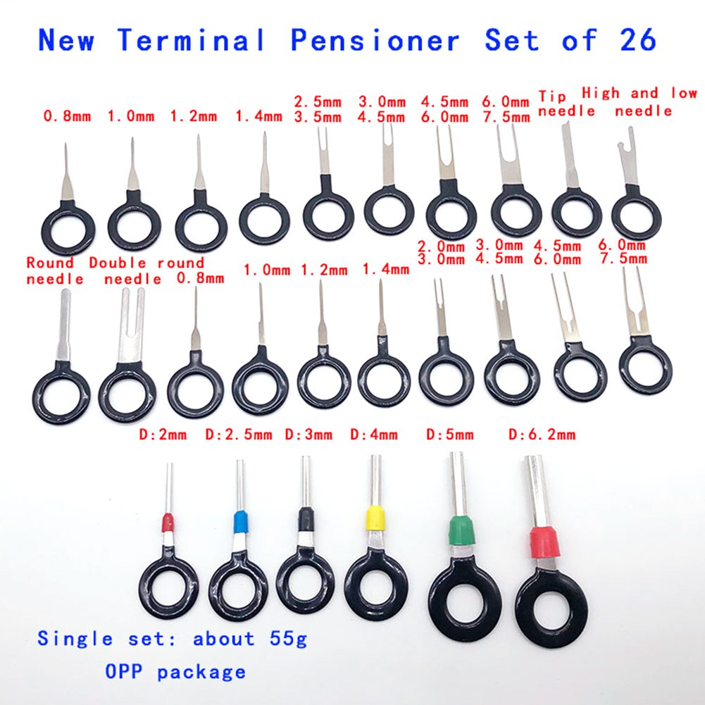 Wiring Wire Terminal Removal Tool Electrical Crimp Repair Extractor Connector Automobiles Withdrawal Needle Kit Pin Car