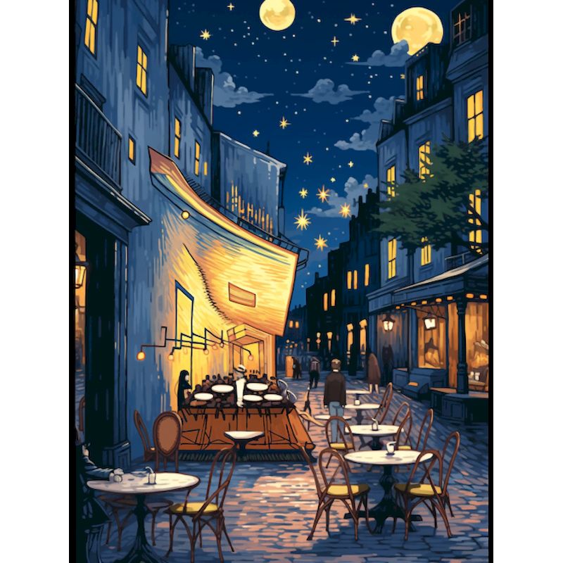 Foto benutzer definierte Farbe nach Zahlen abstrakte Straßen landschaft Zeichnung auf Leinwand DIY Bilder von Nummer Bausätze Hand bemalte Wohnkultur: dunkel khaki / 60x80 cm