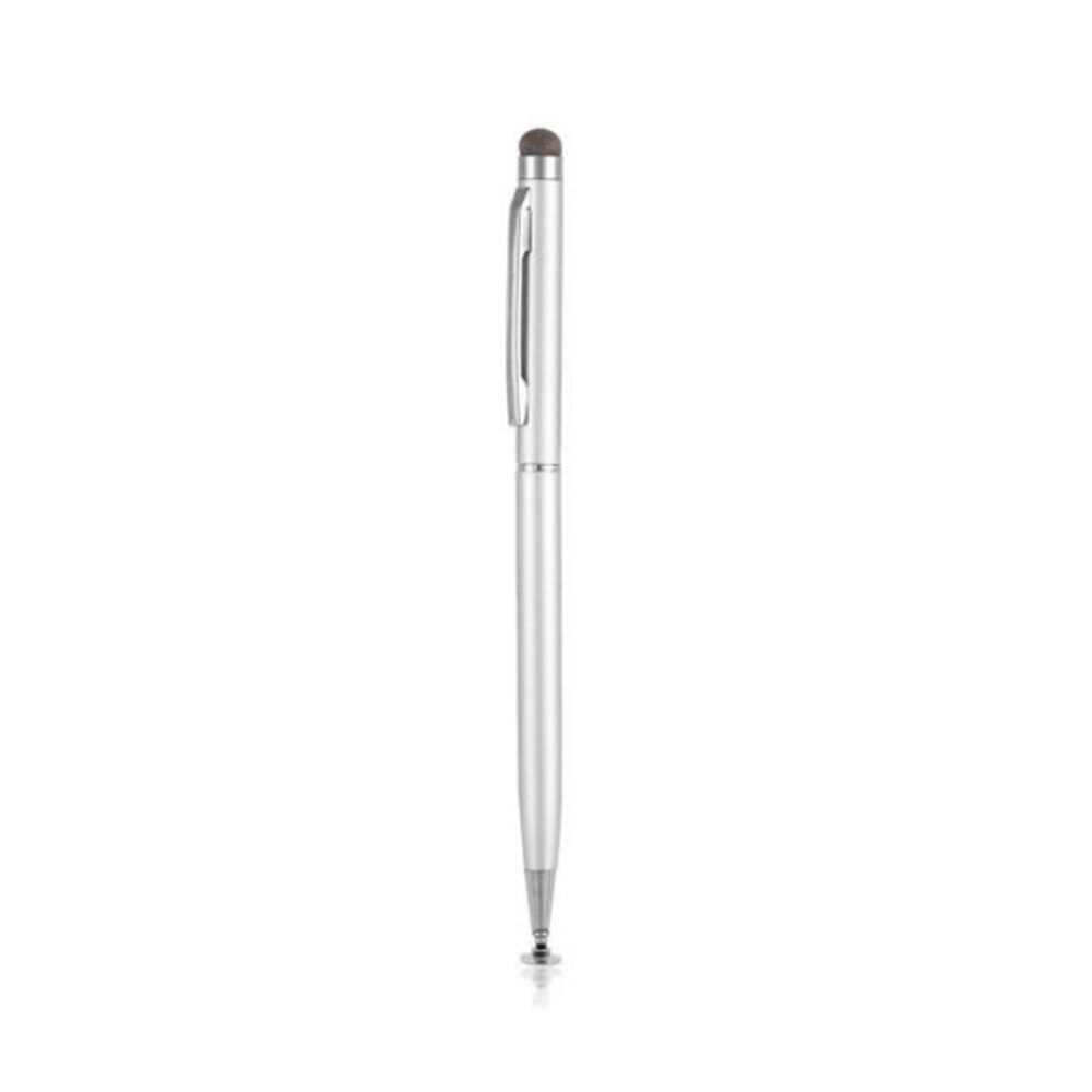 Universal Simple Dual Purpose Stylus Pen Universal Capacitive Screen Pencil For IOS Android Tablet Mobile Phones Writing Drawing: Silver
