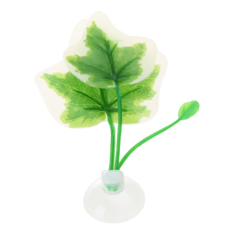Cama hoja pez Betta, hábitat Natural, zona desove peces, accesorios para peceras,: Verde
