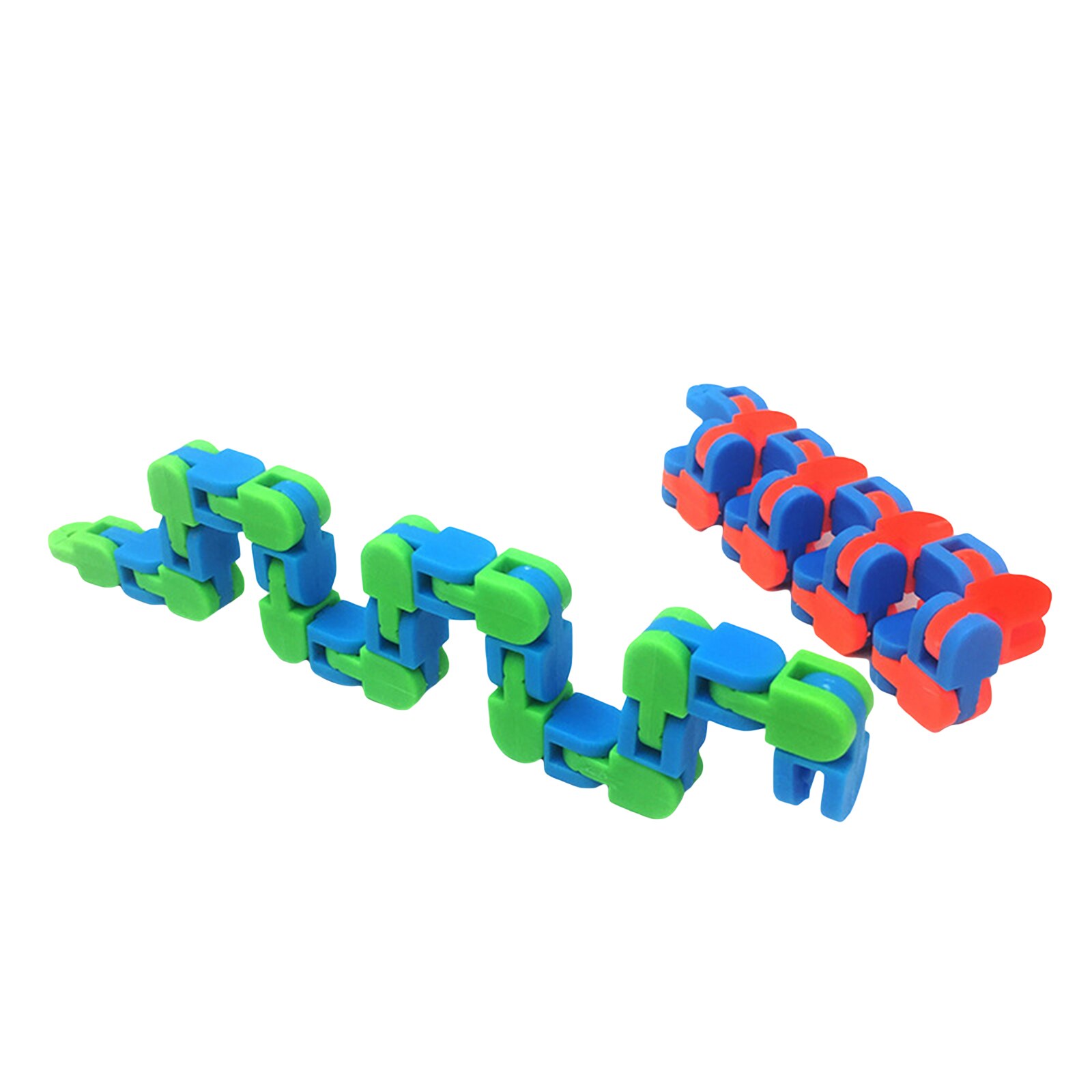 1Pc Kids Autisme Snake Puzzels Multicolor Wacky Tracks Snap En Klik Fidget Speelgoed Classic Sensory Speelgoed