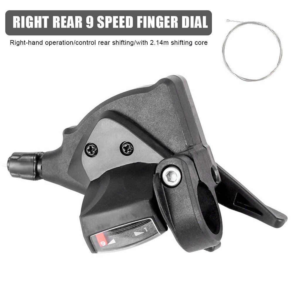 MTB 24/ 27Speed Finger Gear Shifter 8/9/10/11Speed Split Finger Lever Left Right Gear Shifter for Shimano Transmission System: 9 speed right