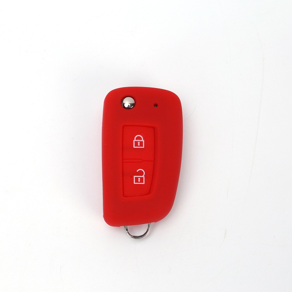 Silicone Car Key Fob Cover Case Protect Skin Cap for Nissan Qashqai J11 X-trail Murano MAXIMA ALTIMA Juke Flip Folding Remote: Red