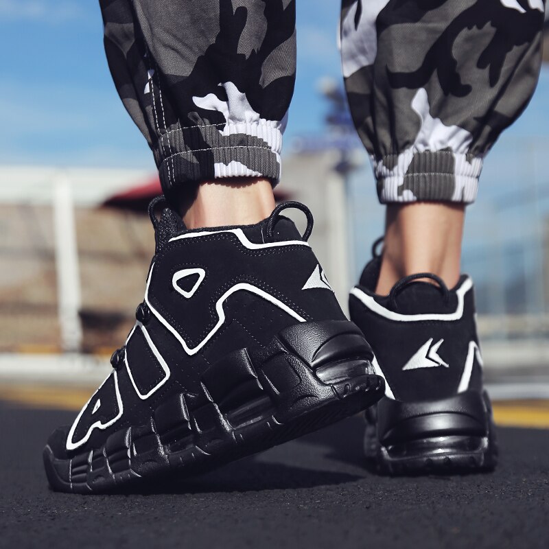 Zapatos clásicos transpirables para hombre, zapatillas informales cómodas con cordones y cojín de aire, para caminar al aire libre