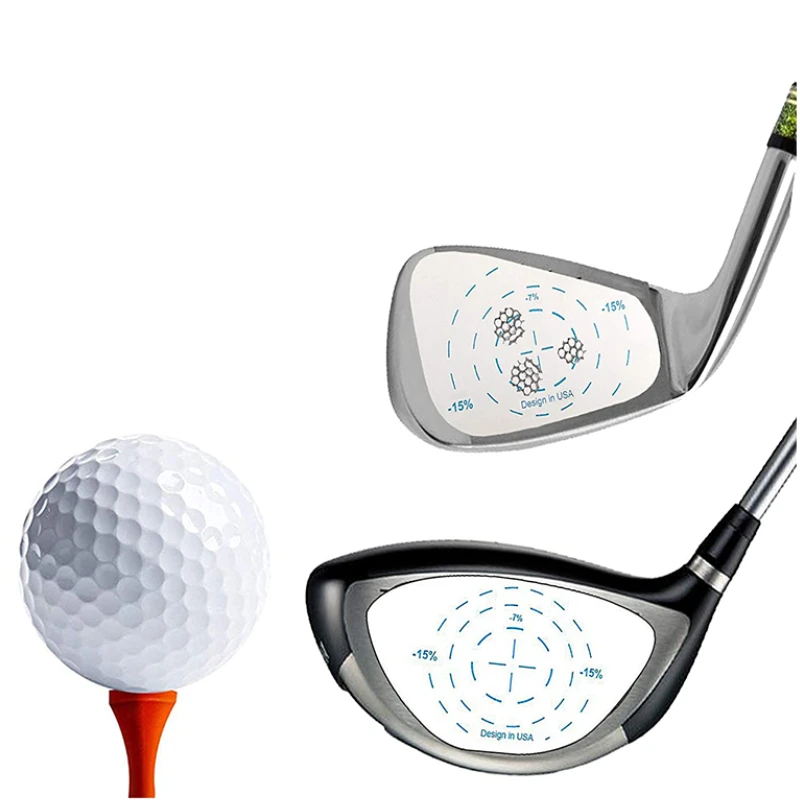 Golf Verein Einschlag Band Etiketten Aufkleber für Fahrer Holz Eisen Putter Ball Schlag Recorder 250 Schulungen hilfen für schwingen-Ausbildung
