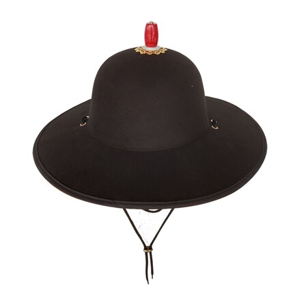 Hanfu Hat For Men Chinese Ancient Black Square Top Hat Headdress Male Cosplay Hanfu Formal Hat For Men Women: D
