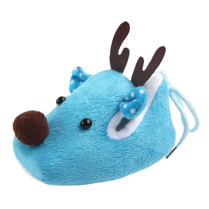 3 kleuren Babyschoenen Baby Schoenen Jongen Meisje Kerst Zachte Zool Anti-slip Sneakers verzonden ST20: Blauw