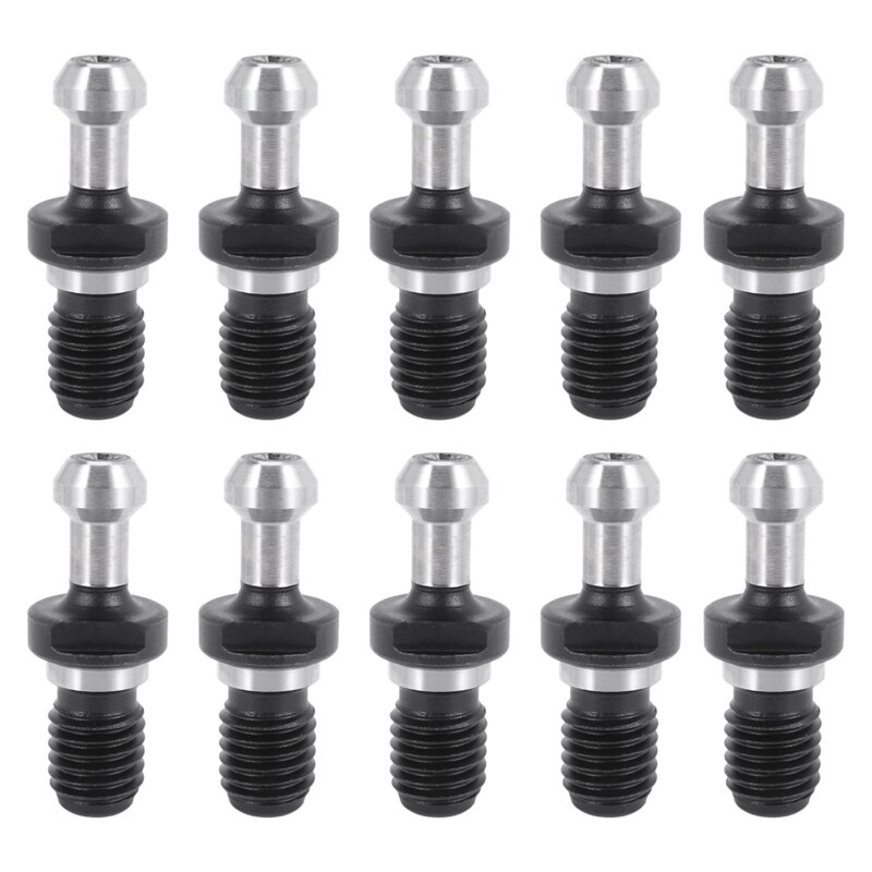 10Pcs BT30 X 45 Graden M12 Pull Stud Vaste Knop Cnc Freesmachine Onderdelen Cnc Stud Bevestiging: Default Title