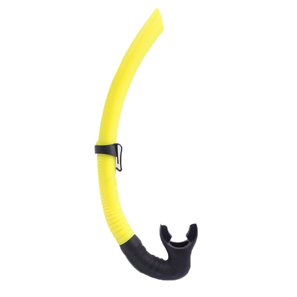 ABS Scuba Diving Nuoto Centro Snorkel Silicone Tubo di Respirazione Boccaglio: Yellow