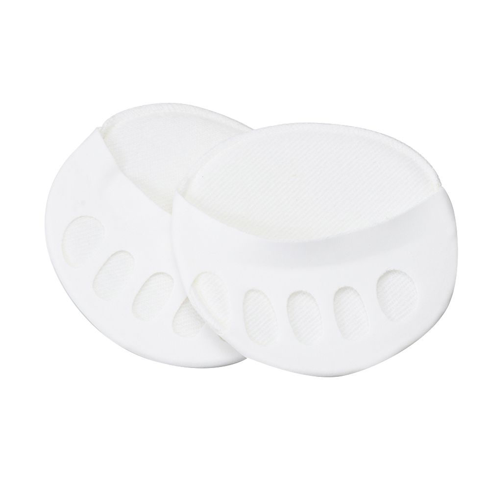 1 Pair Honeycomb Forefoot Pad Silica Gel Toe Socks Women High Heels Half Insoles Invisible Socks Foot Pain Care Socks Toe Pad: white 1