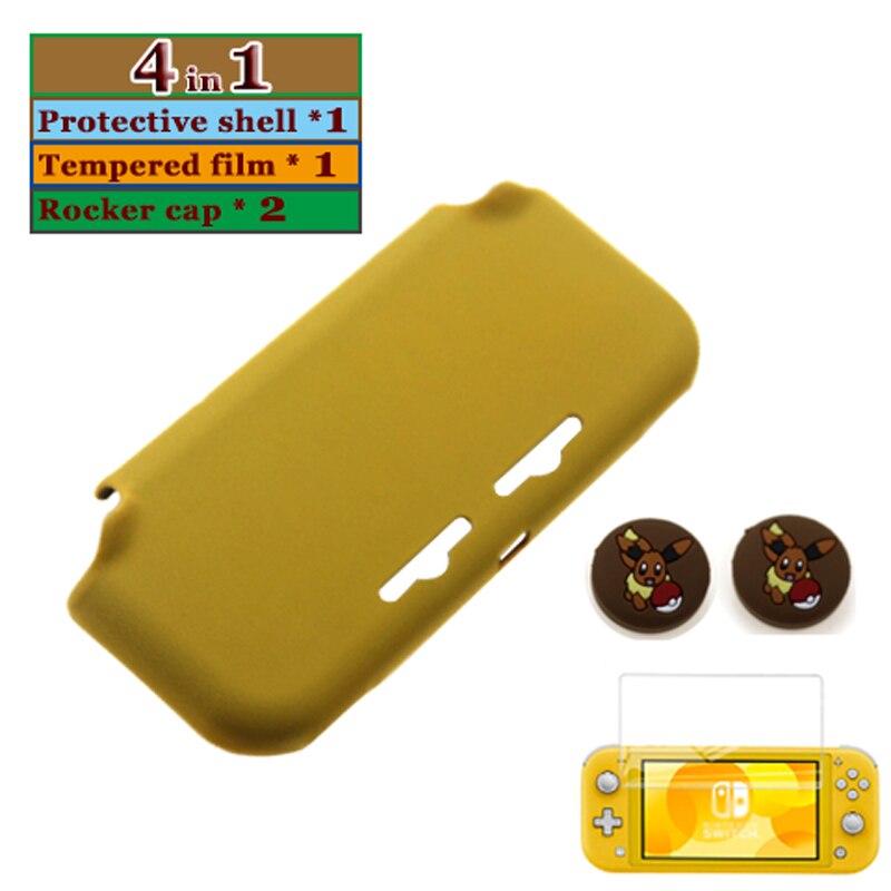Funda de TPU para Nintendo Switch Lite Mini, carcasa impermeable: 4in1 Yellow