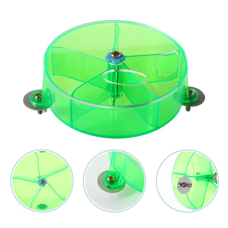 1Pc Bird Feeder Rotating Foraging System Acrylic Rotate Wheel