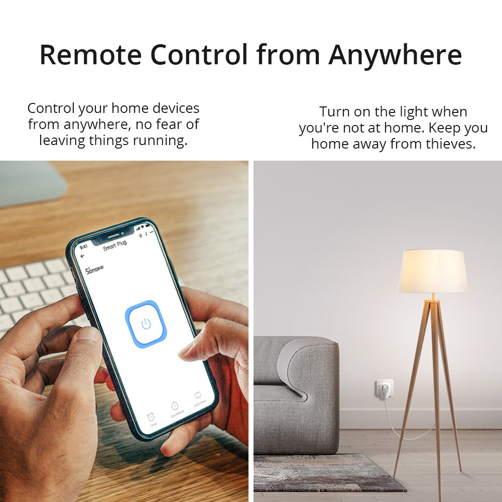 SONOFF S26 R2 ZigBee Smart Plug UK/DE/FR 16A Hub Support Smart Scene Voice Control Time Planned via eWeLink Alexa Google Home