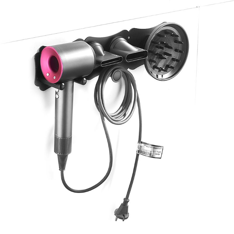 Föhnhouder, wandgemonteerd opbergrek, badkamerplank voor dyson supersonic föhn