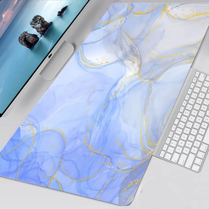 Alfombrilla de ratón de mármol, alfombrilla de ratón para juegos de ordenador, alfombrilla grande para ratón, alfombrillas de escritorio para teclado de Gamer, alfombra de mesa, alfombra pequeña de goma antideslizante