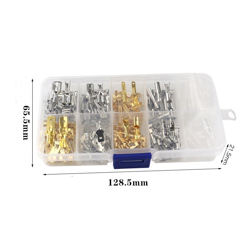150Pcs 2.8/4.8/6.3mm Crimp Terminals Insulated Seal Electrical Wire Connectors Crimp Terminal Spade Connector Assortment Kit