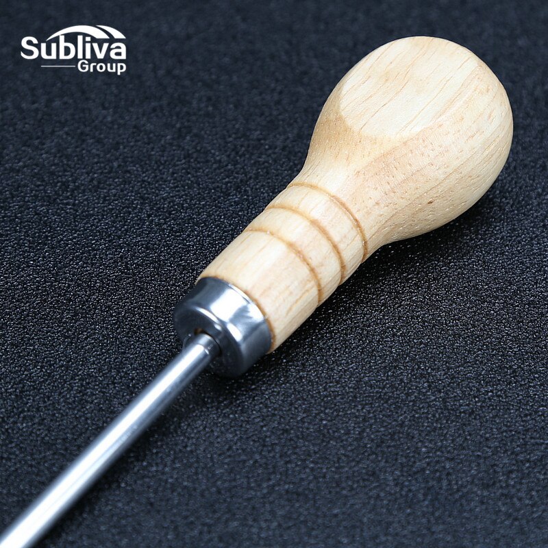 1Pcs Stainless Steel Ice Pick With Wooden Handle Cocktail Ice Crusher Metal Pick Bar Chisel Household Kitchen Bar Tools
