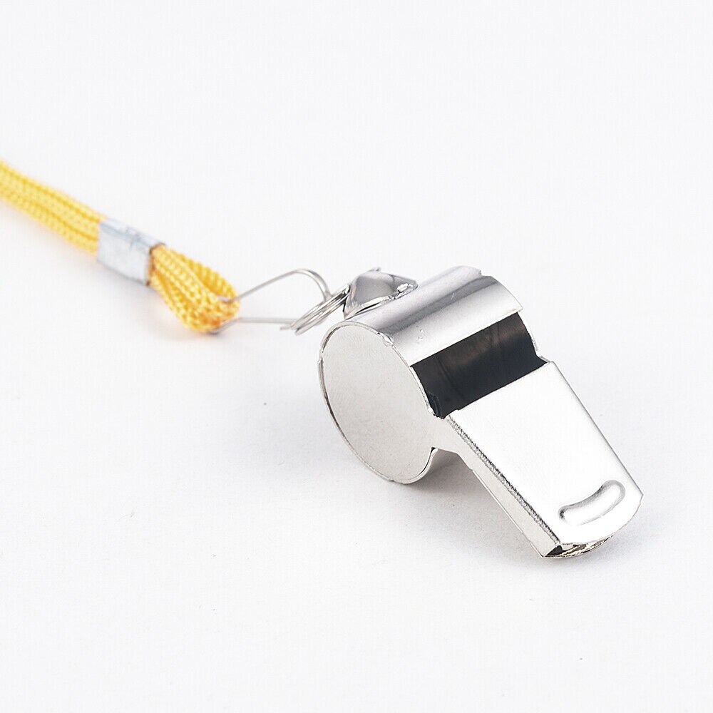 Metal Football Soccer Sports Referee Whistle Emergency Survival Metal Whistle