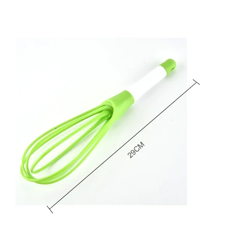 Batteur à œufs manuel rotatif multifonctionnel, Mini fouet à œufs de cuisine en plastique, outil de cuisson, agitateur d'œufs en Silicone