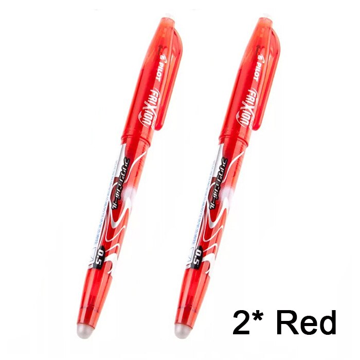 Pilot Frixion LFB-20EF-B Colors Erasable Marker Gel Ink Pen Medium Tip 0.5 mm for Elfinbook [More option]: 2 Red