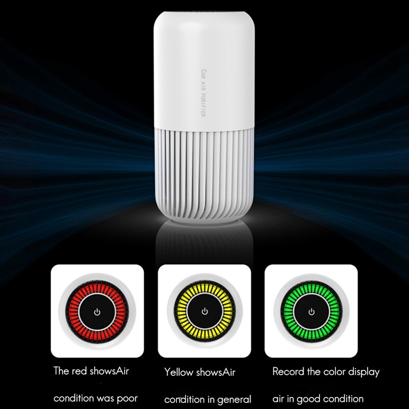 Air Purifiers for Home Car Allergies Pets Hair Smoke Dust Airborne Contaminants Silent ,for Bedroom Office Car