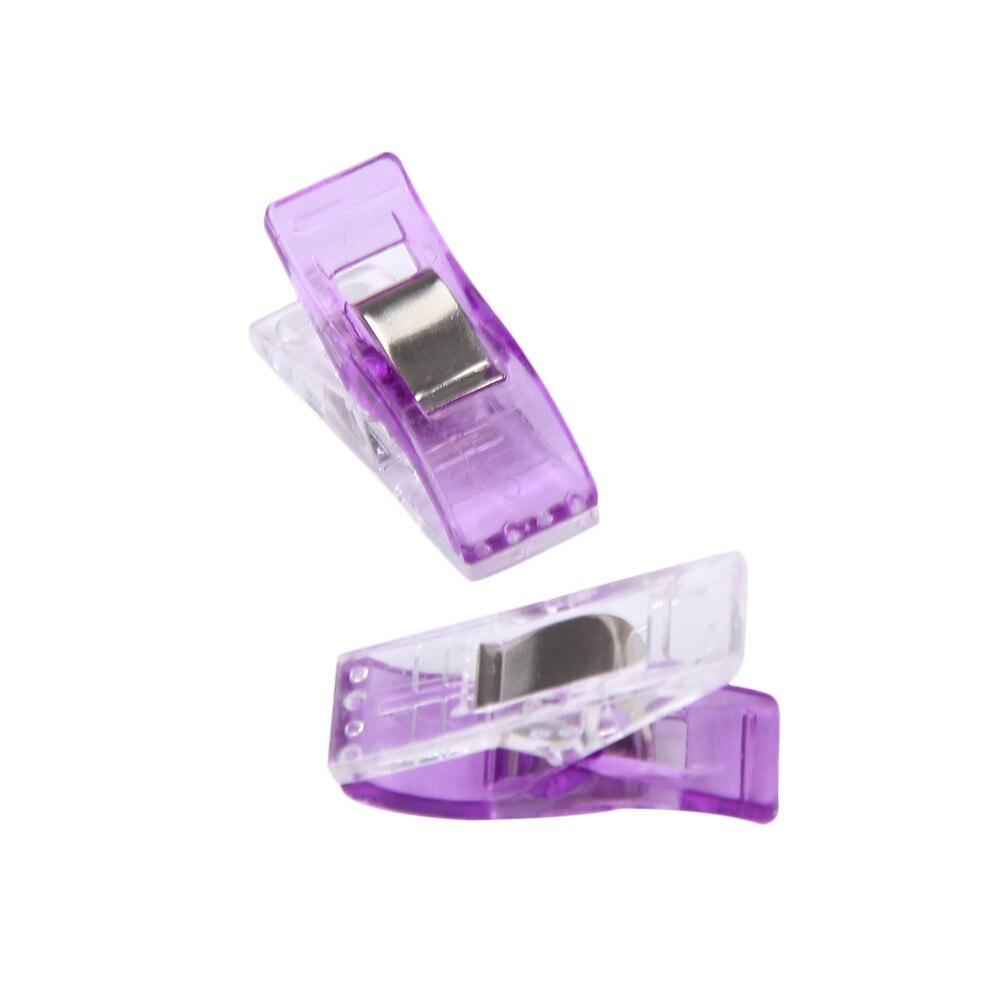 50 PCS Transparent Plastic Clips Craft Home Supply Fabric Quilting Craft Sewing Knitting Clips 3 Colours Optional