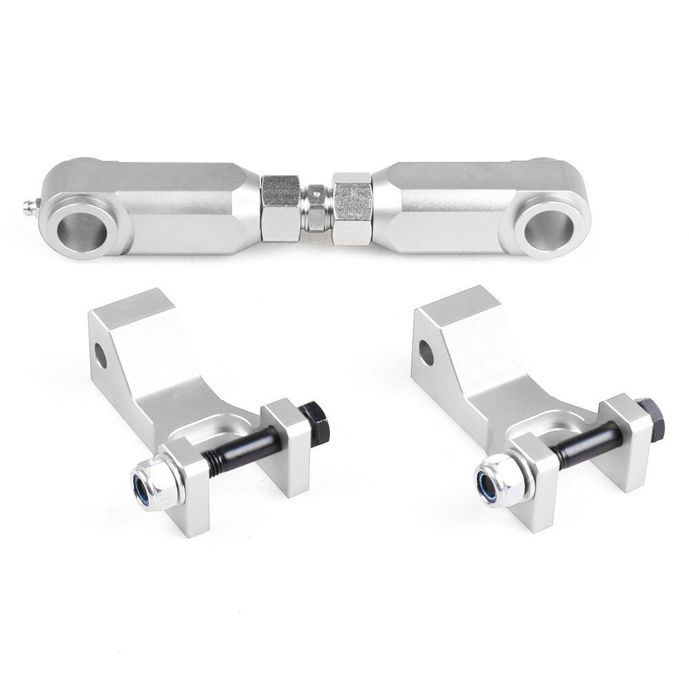 Atv sänkningssats fram och bak justerbar för yamaha raptor 700 350 660 700r lyftsatser och delar biltillbehör: Silver-