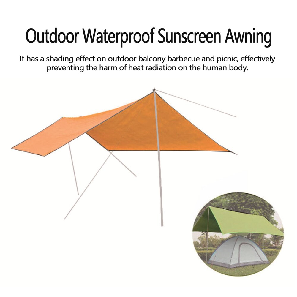Outdoor Shade Sunscreen Waterproof Triangular UV Sunshine Shade Sail Combination Net Triangular Sunshine Camping Sail Tent