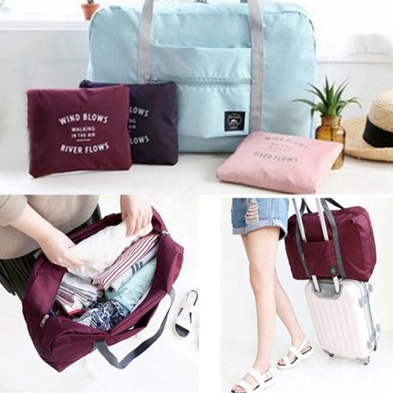 Multifunction Large Capacity Casual Folding Waterproof Luggage Storage Bags Suitcase Travel Pouch Handbag Organizer Tote Bag