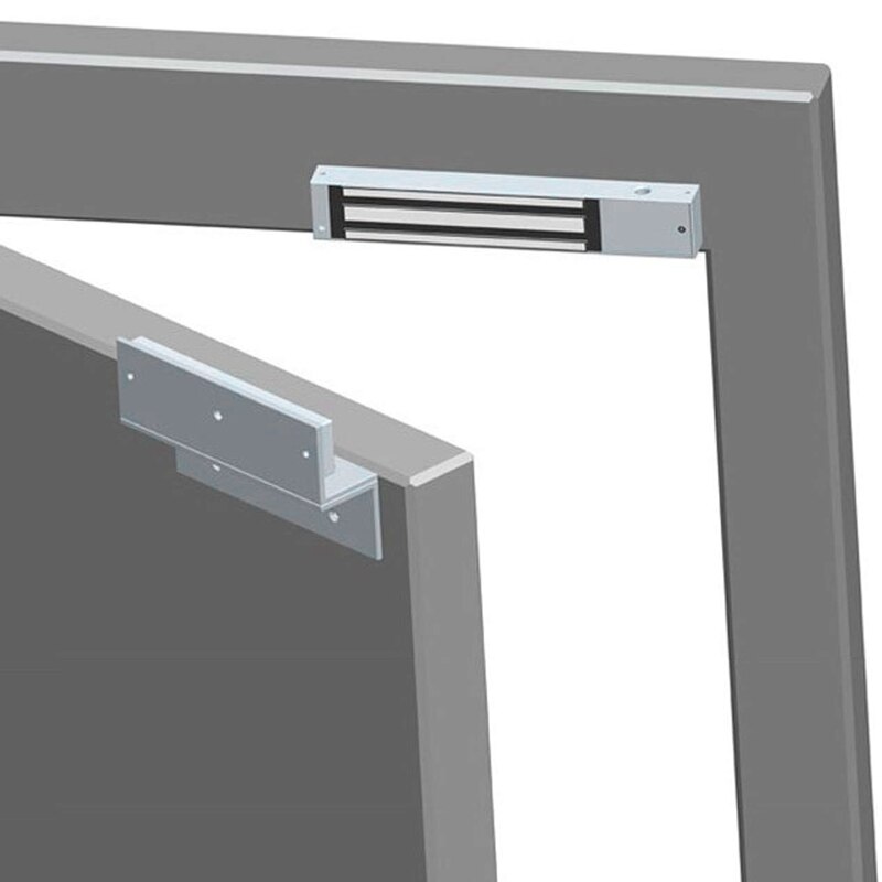 Soporte Zl para puerta interior 280Kg/600Lbs fuerza de retención cerradura eléctrica magnética