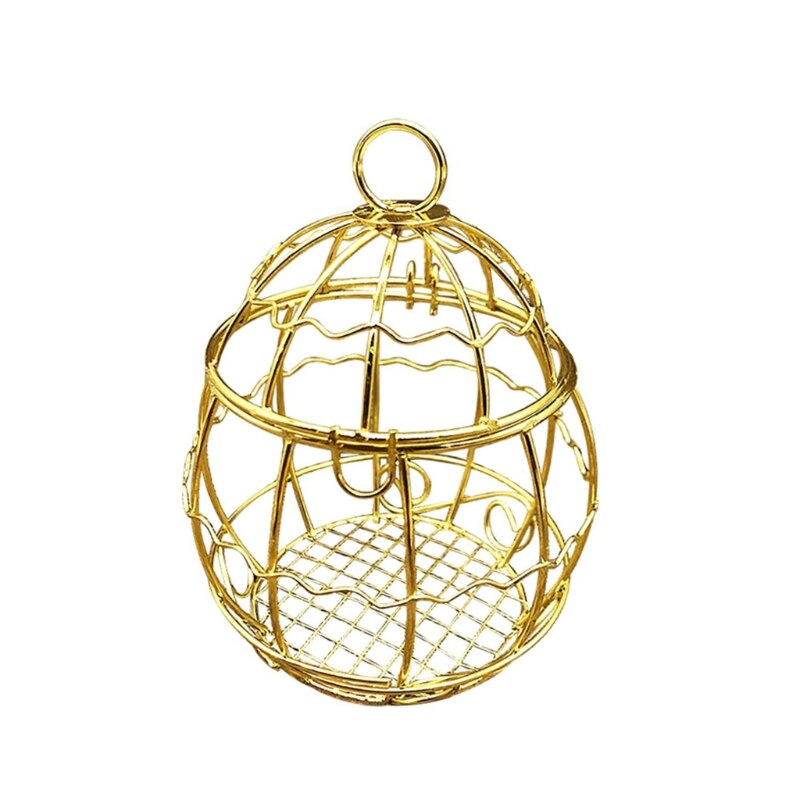 Bird Feeder Metal Fat Ball Bird Feeders Outdoor Small Hanging Gold Wild Bird Feeder Bread Holder Garden Decorations: 01