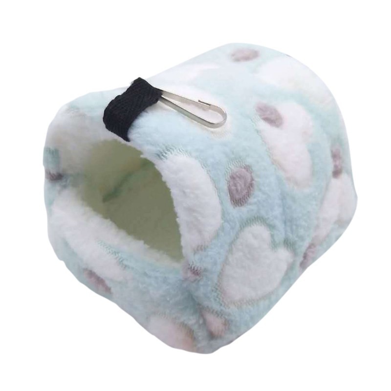 Cama de Casa Hamster para rata, forro polar cálido para mascotas pequeñas, cama para chinchillas, jaula tipo nido, accesorios para hámster, saco de dormir