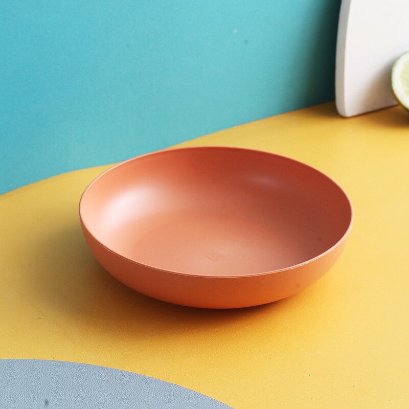 Gbsc 5 Stks/set Voor Keuken Plastic Voedsel Saus Schotel Kleine Azijn Smaak Board Snack Platen Creatieve Ronde Huishouden Fruitschaal: A Orange