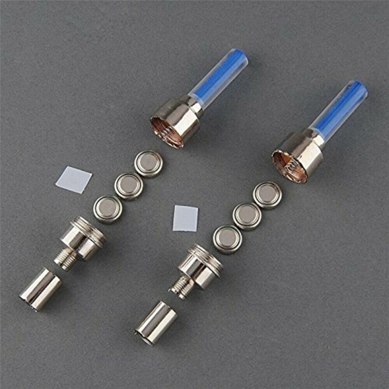 2 pièces LED néon lumière Valve tige capuchon pour vélo vélo voiture moto roue pneu lampe bleu vert rose jaune LED pneu lumière